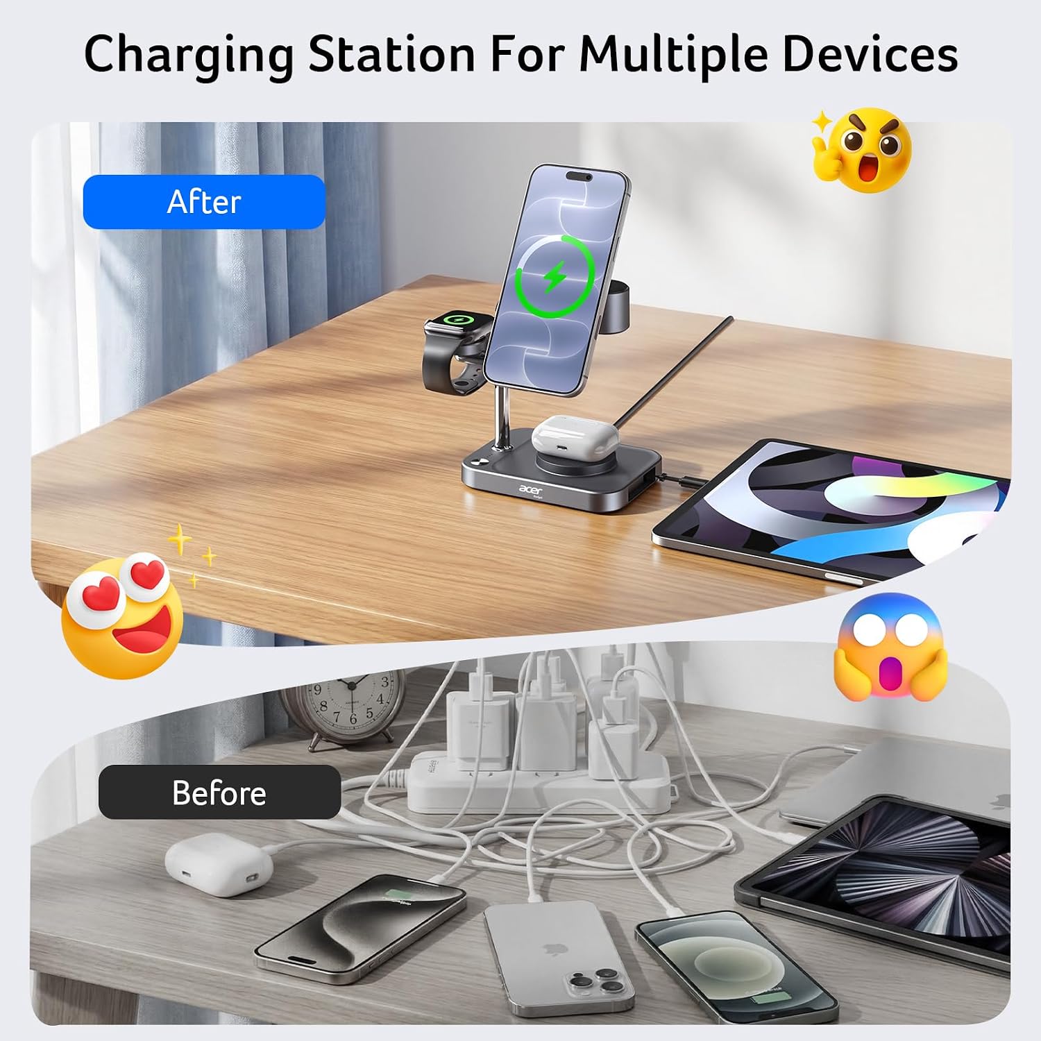 Detalle de Acer wireless charging station S5