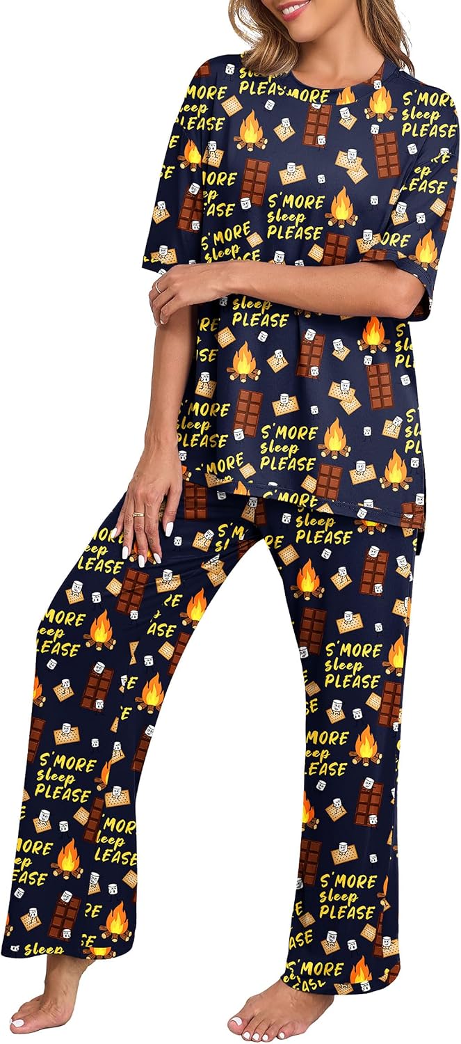 Thumbnail 6 de PrinStory Womens Pajamas 2-Piece Lounge Set