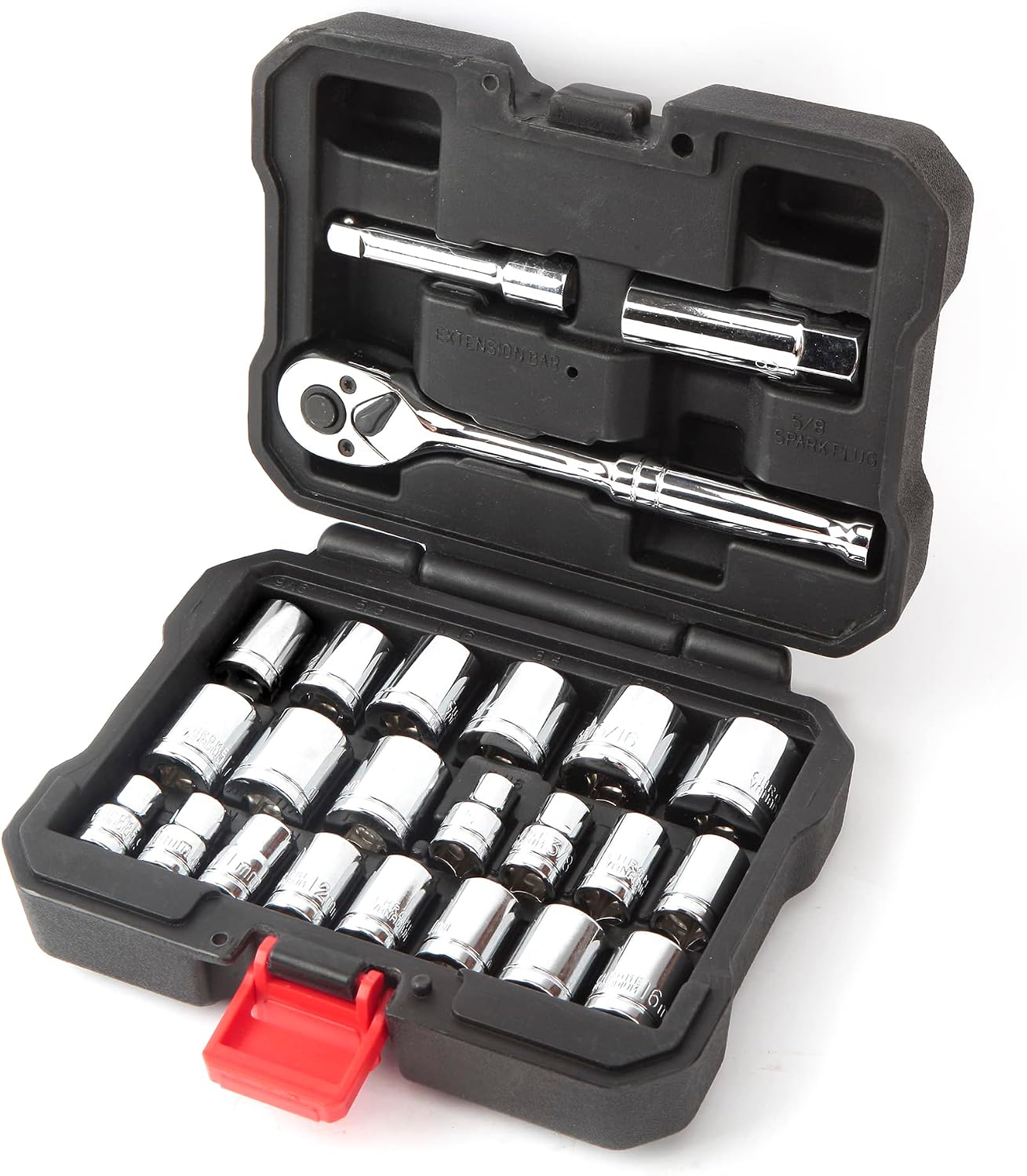 Detalle 2 de WORKPRO Coffret Douilles 24 pièces 3/8 Clé à Cliquet