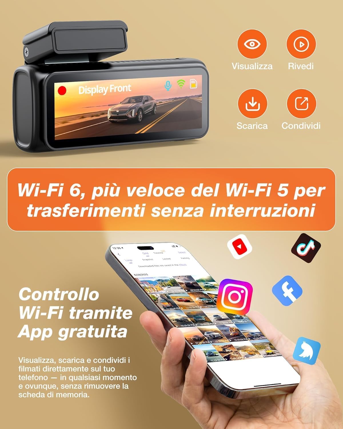 Thumbnail 3 de iZEEKER 4K Dash Cam 2,99"