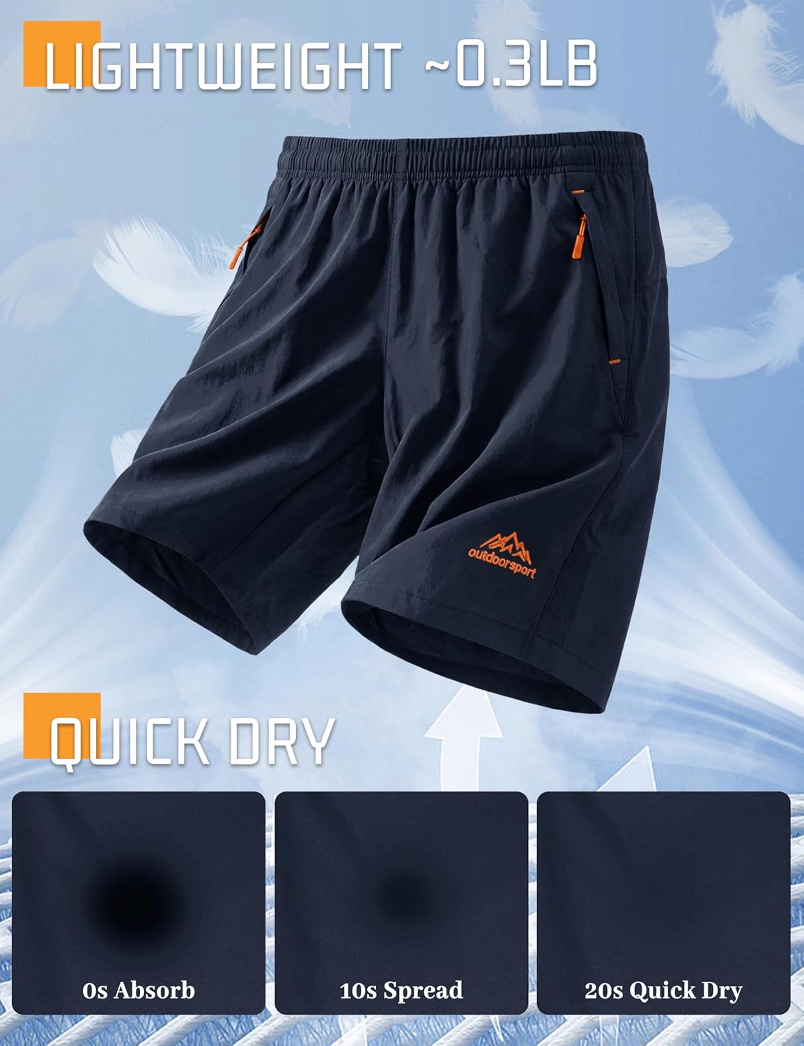 Thumbnail 2 de TACVASEN Men's Quick-Drying Training Shorts