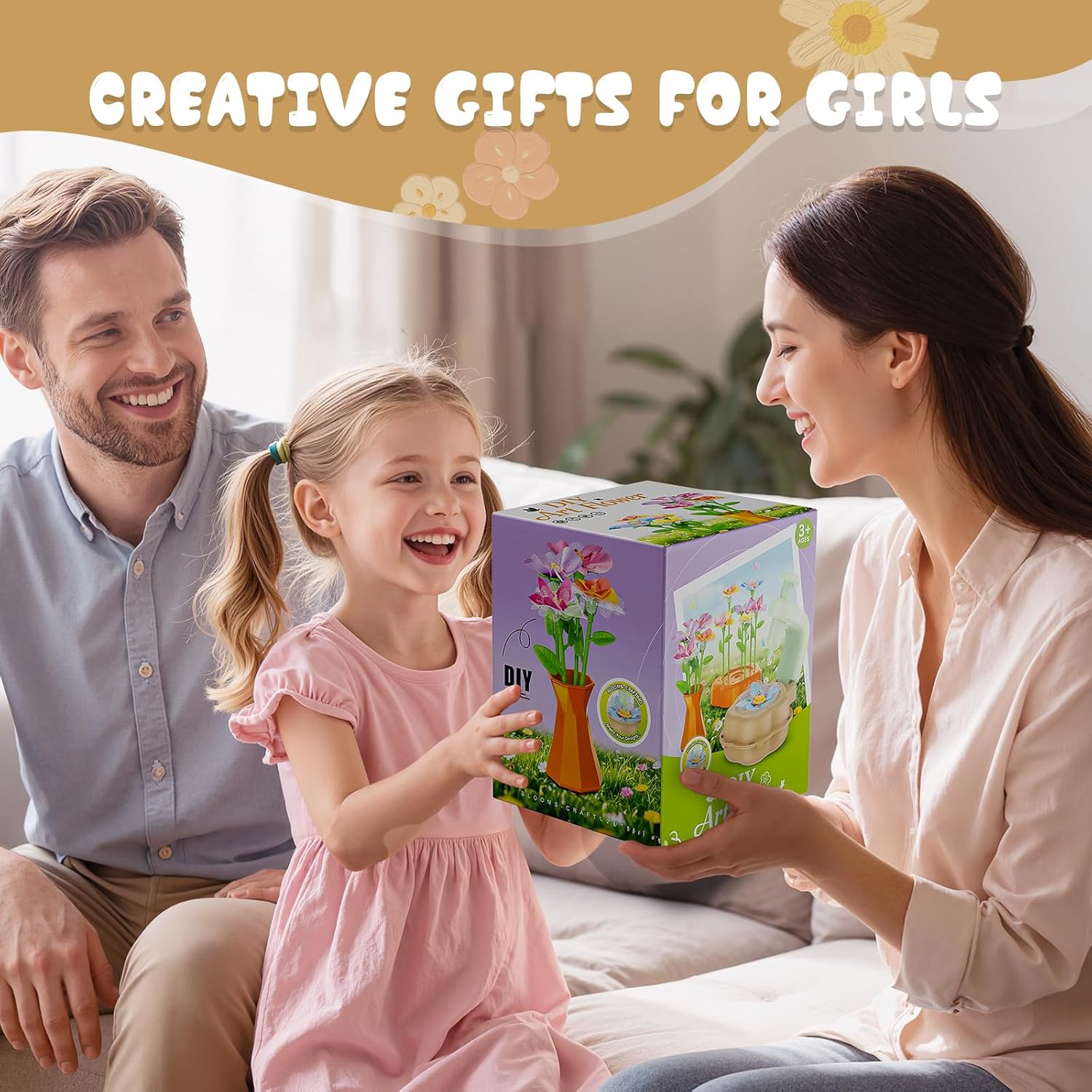 Thumbnail 6 de Scvcid DIY Art Flower Toys Fabric Bouquet Kit
