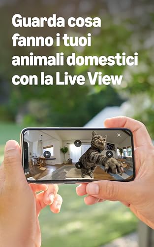 Detalle de Ring Pan-Tilt Indoor Camera: videocamera interna inclinabile con vista 360° e inclinazione 169°