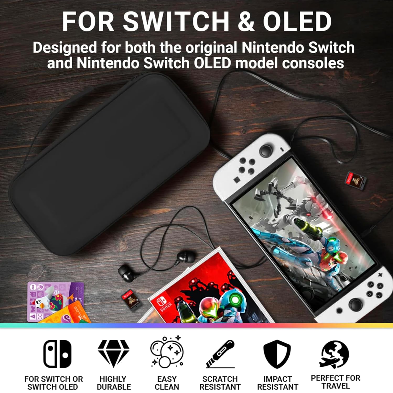 Detalle de Orzly Carry Case for Nintendo Switch OLED 7.0