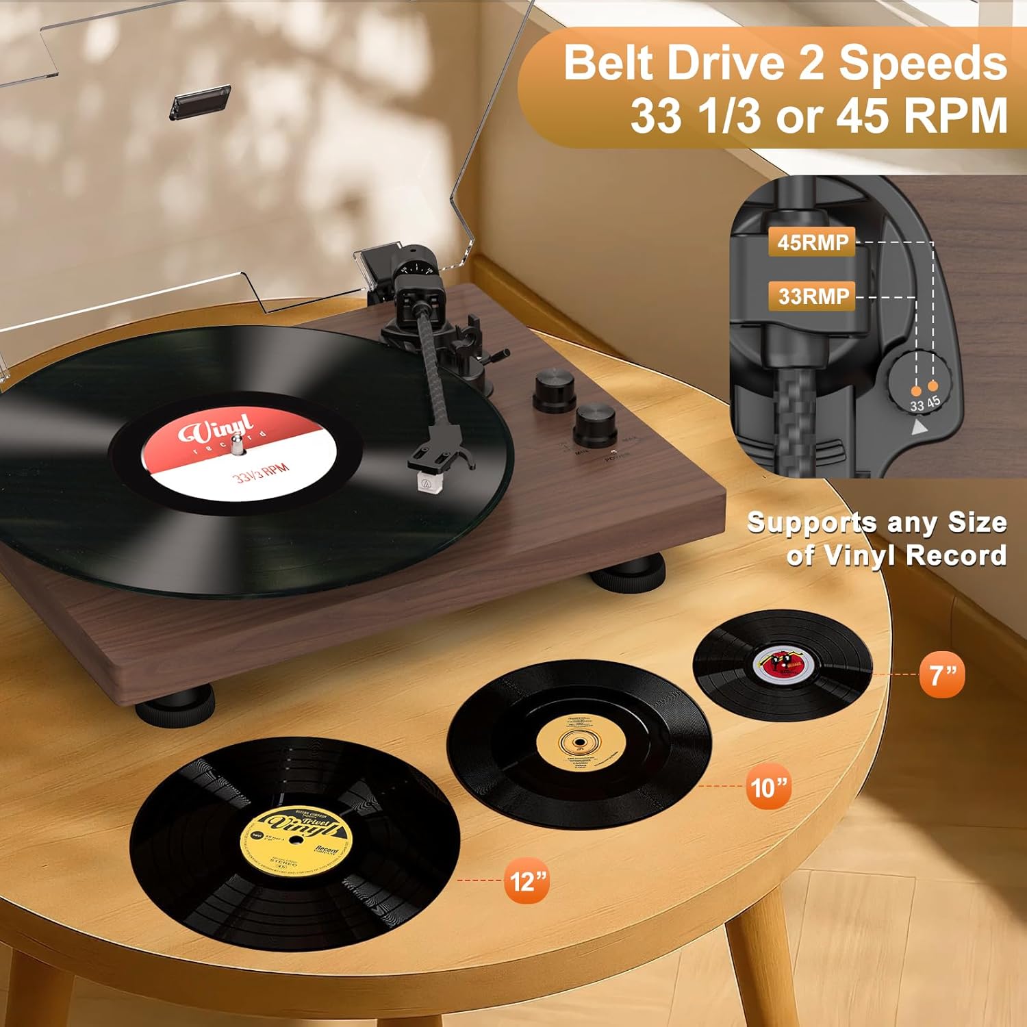 Thumbnail 3 de Trynnay Platine Vinyle 33/45 RPM