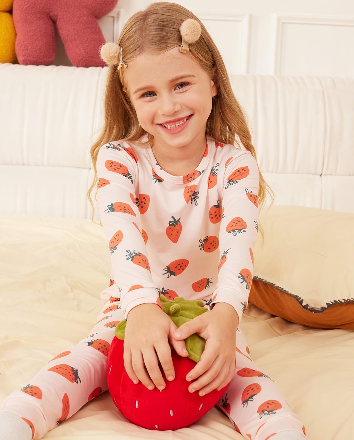 Detalle 1 de babee Reshinee Bamboo Viscose Unicorn Mermaid Pajamas, Snug Fit, 12M–8Y