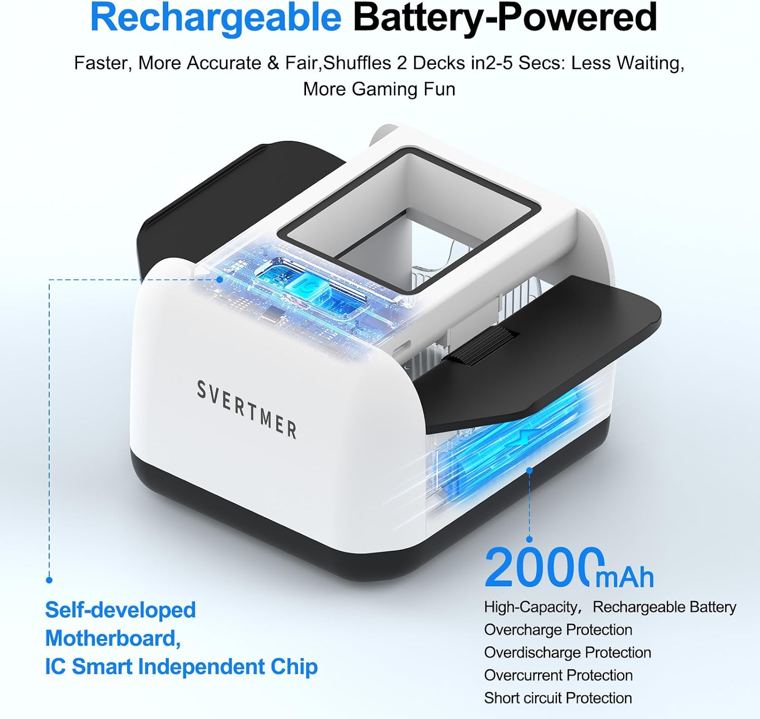 Thumbnail 3 de Svertmer Automatic Card Shuffler 2000mAh
