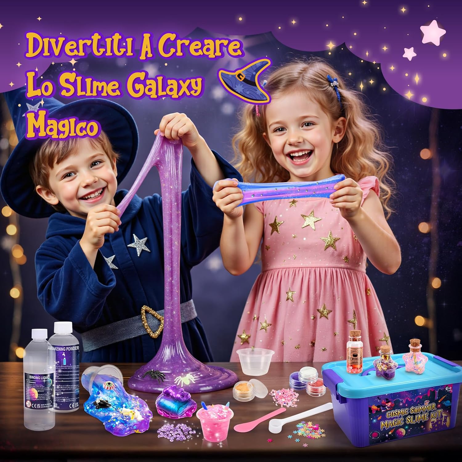 Detalle 2 de Hapikids Slime Kit Lavoretti Creativi 77 pezzi