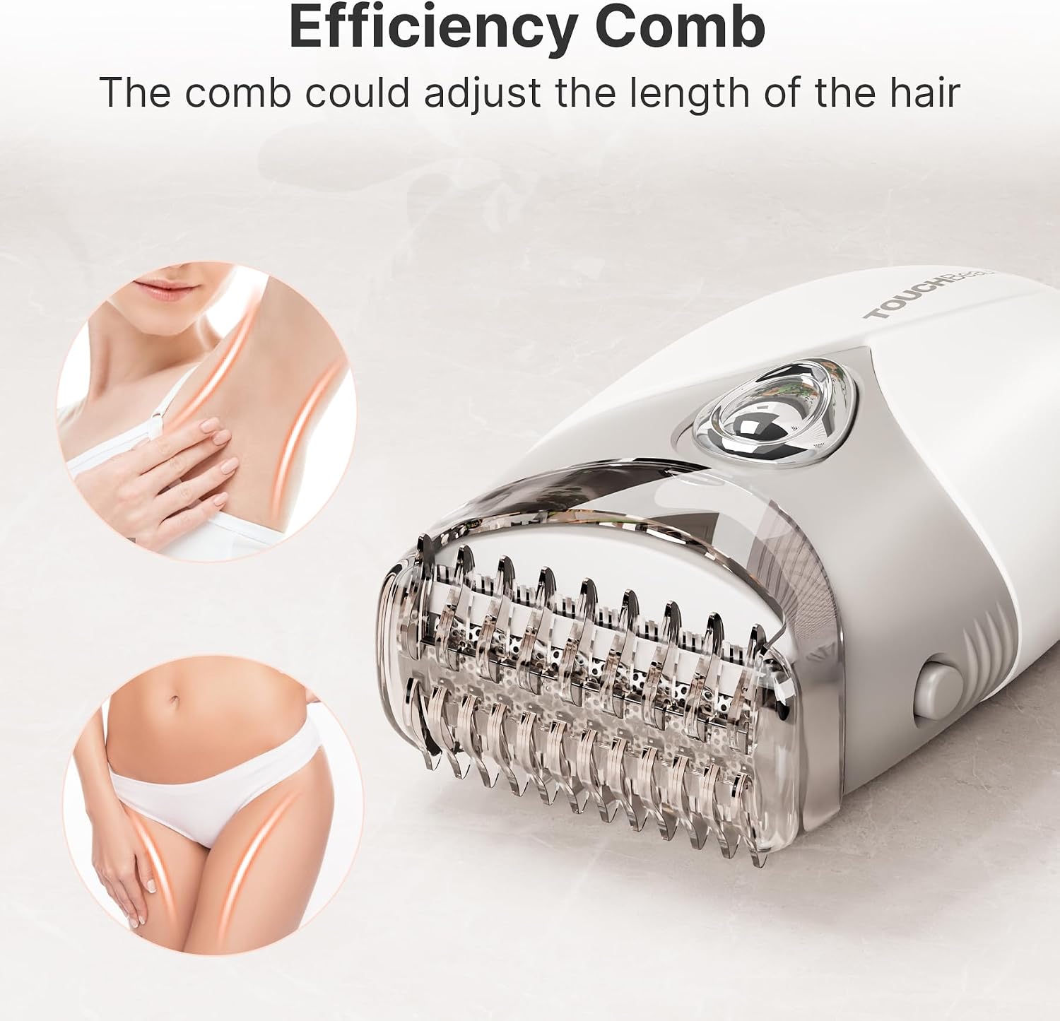 Thumbnail 6 de TOUCHBeauty Lady Shavers for Women electric razor for face, legs, underarms & bikini line (wet & dry) – Gray