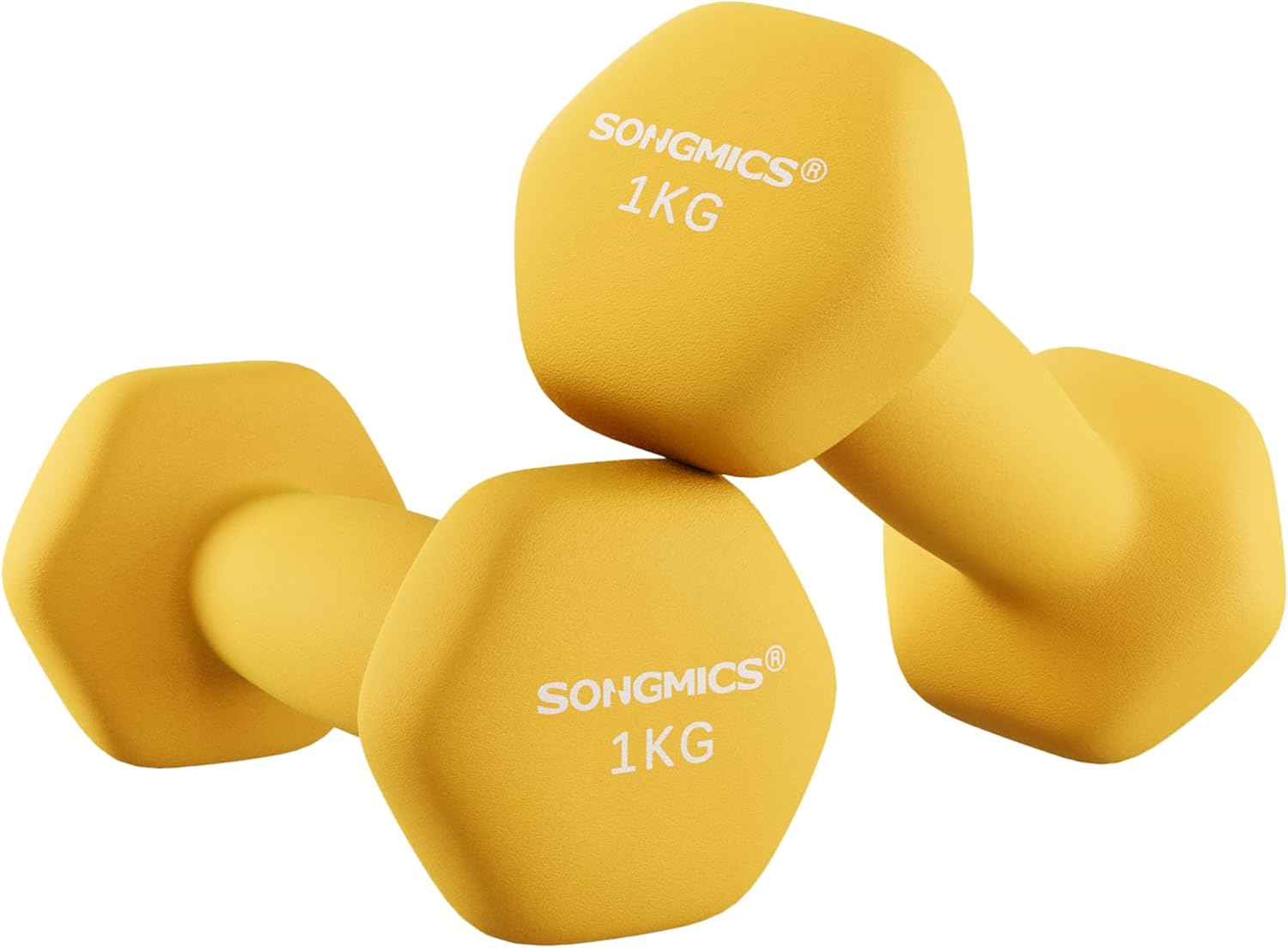 Thumbnail 6 de SONGMICS dumbbells set of 2 (hexagon neoprene-coated) for home strength and fitness workouts