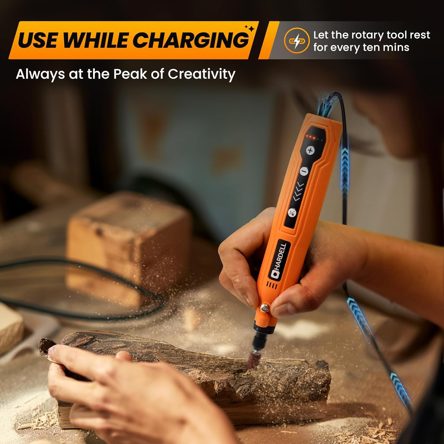 Thumbnail 1 de HARDELL cordless rotary tool kit 69 accessories