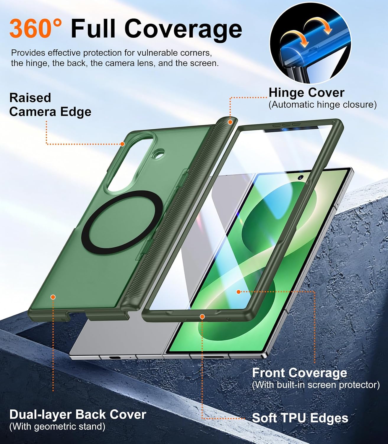 Detalle 2 de SPIDERCASE Galaxy Z Fold 8 Ultra Case