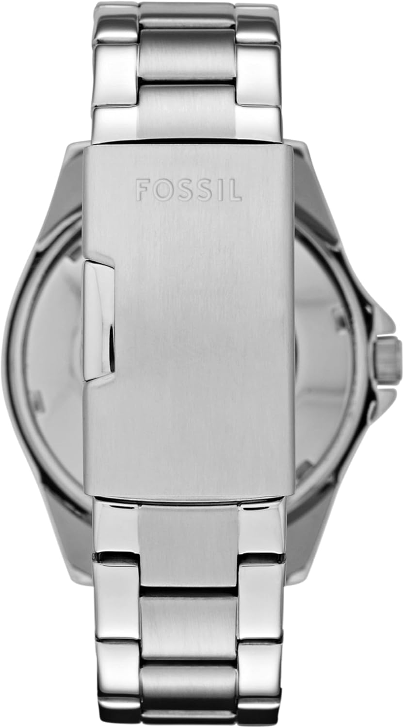 Detalle de FOSSIL Montre pour Femmes Riley – Mouvement Quartz Multifonctions, boîtier en Acier Inoxydable Or Rose 38 mm et bracelet acier