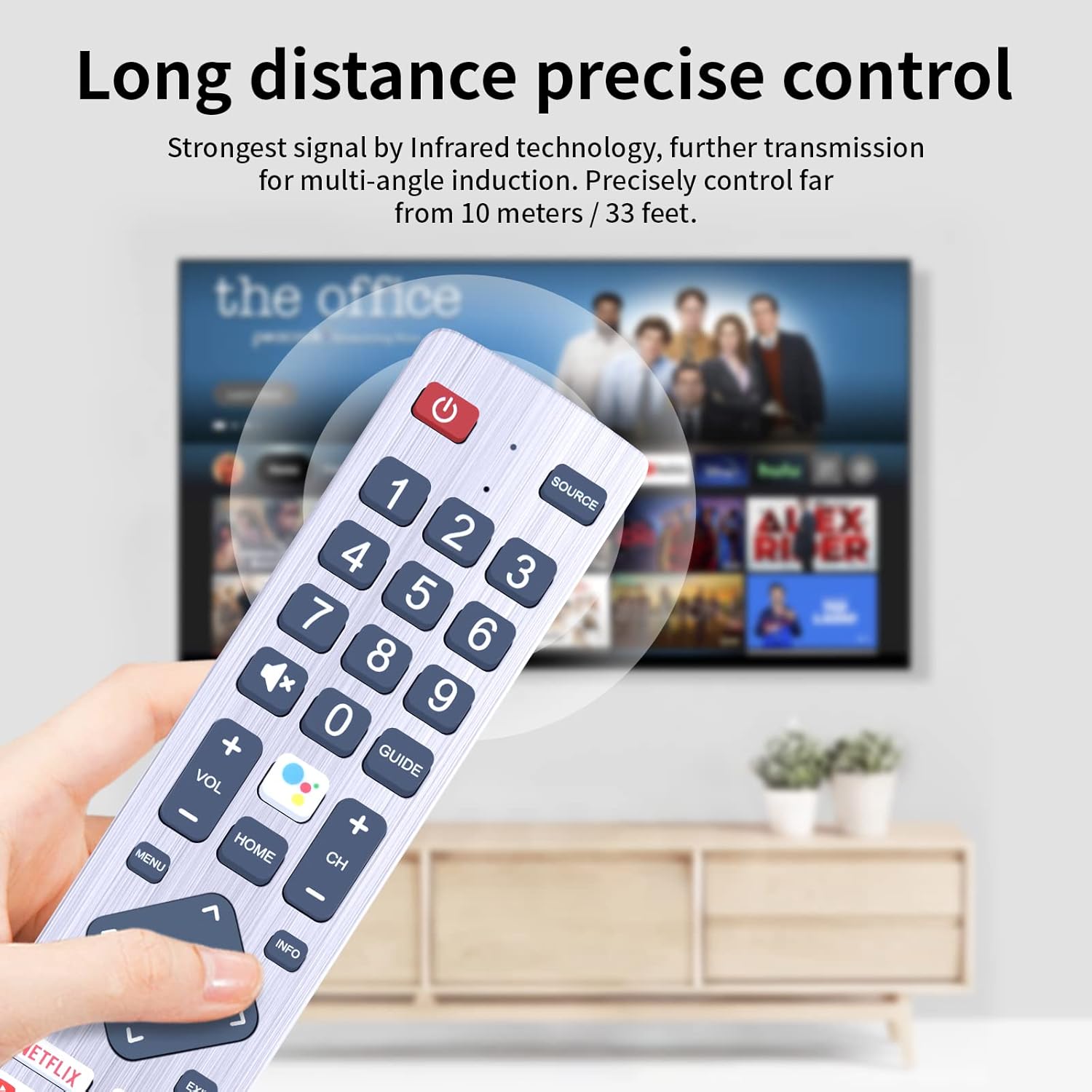 Thumbnail 5 de TCNOUMT Generic Replacement Remote for Sharp Aquos Smart HD Ultra TV — No Setup Required
