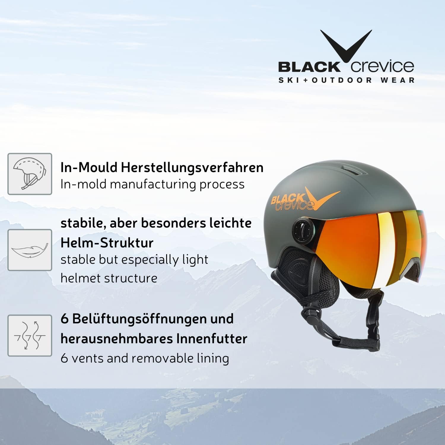 Thumbnail 3 de Black Crevice Casque de Ski Leogang pour Enfant - Unisexe