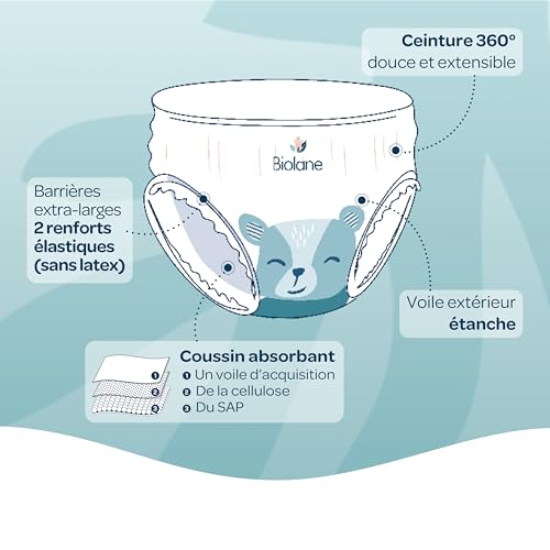Detalle 2 de BIOLANE Pants taille 5 — 120 couches pour 12–18 kg 👶