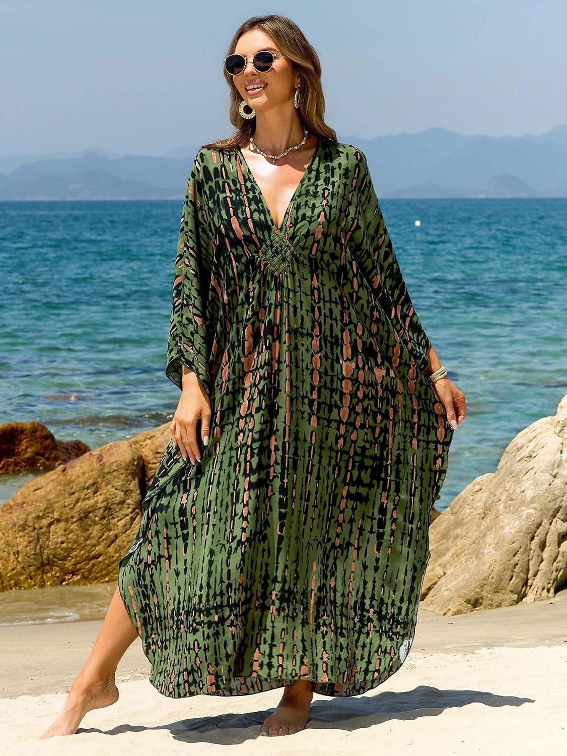 Detalle de Kaftan Beach Dress 57 in bust coverage