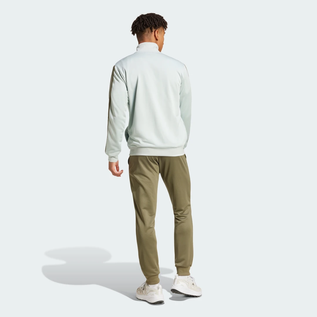Detalle de CHÁNDAL DE FELPA 3 BANDAS de Adidas – Gris