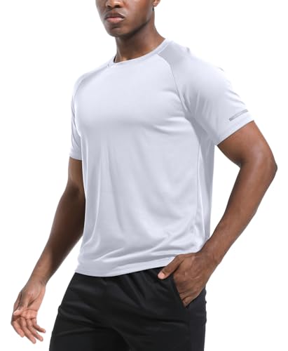 Thumbnail 1 de Boyzn Men's 3 Pack Dry Fit Moisture Wicking Workout T-Shirts – White, Short Sleeve