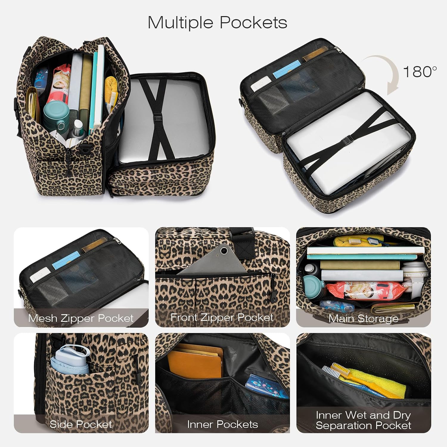 Detalle de SPAHER Extensible Sac de Voyage Cabine 40x30x25 cm