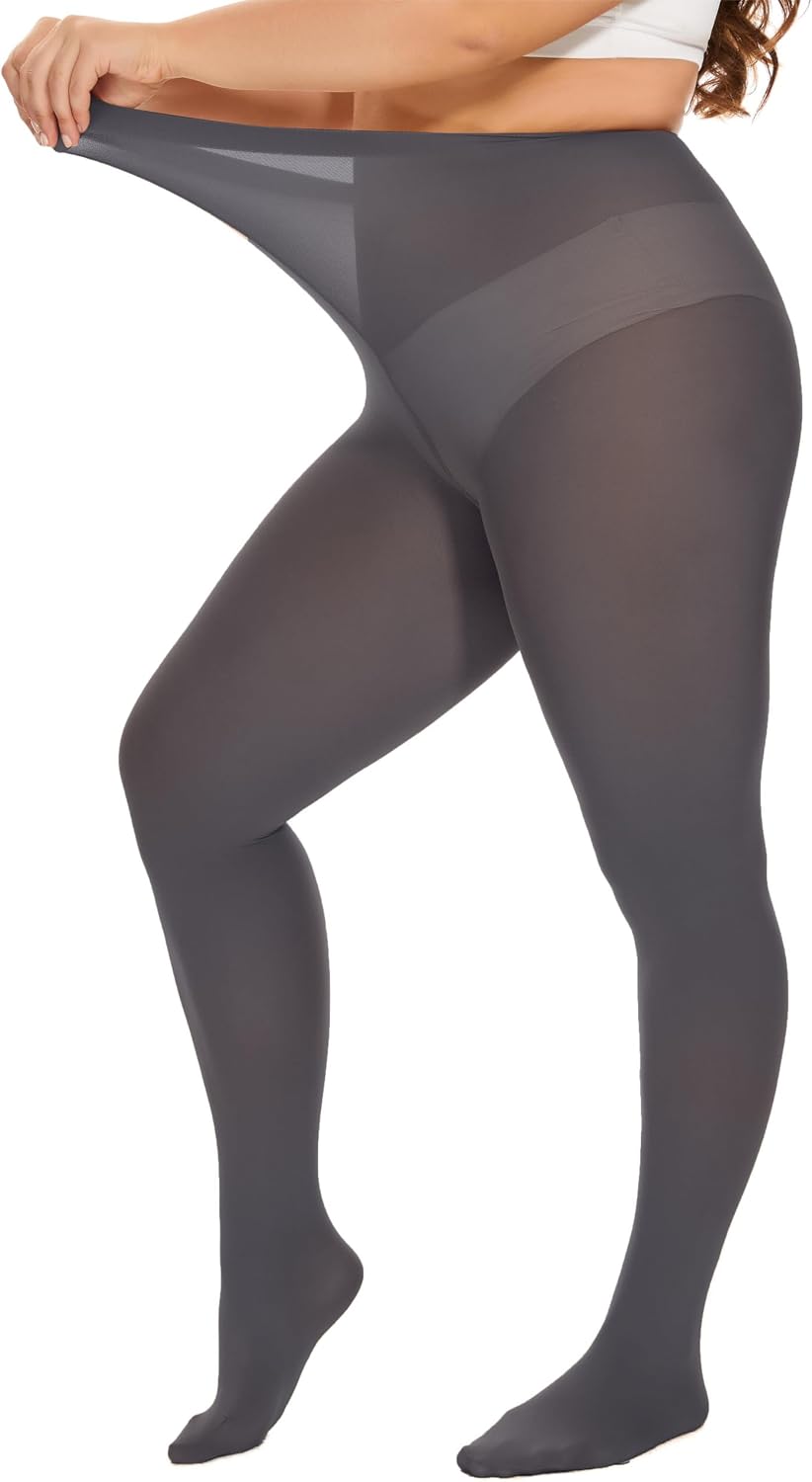 DUCMODA Collant Taglie Forti Curvy XL-4XL