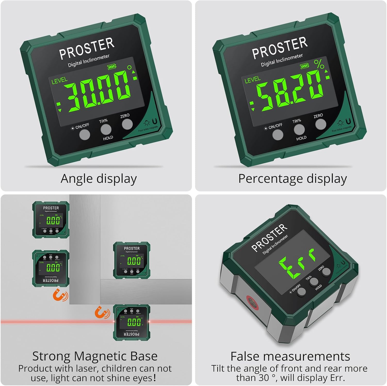 Detalle de Proster Digital Angle Finder IP54