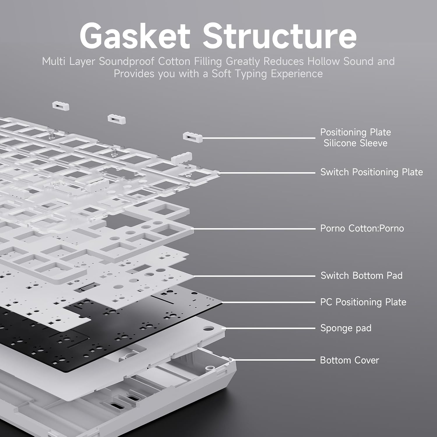 Thumbnail 3 de Ajazz AK820 75% Hot Swappable Mechanical Keyboard with Volume Knob