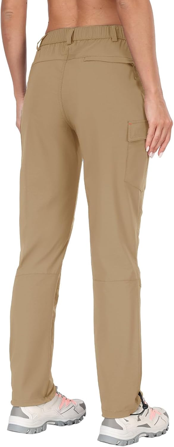 Detalle 2 de GymBrave Pantaloni Trekking Donna Cargo Capri 3/4 leggeri ad asciugatura rapida con tasche zip