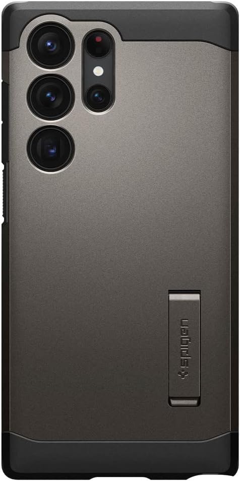 Detalle de Spigen Tough Armor Hülle für Galaxy S23 Ultra 5G – Gunmetal