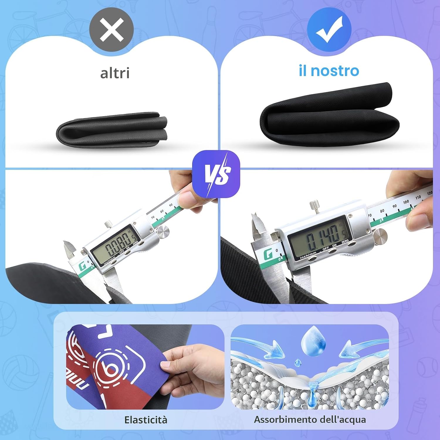 Thumbnail 6 de Tappeto Calcio Allenamento con Soccer Bungee Trainer – kit completo 90 x 60 cm per agilità e controllo