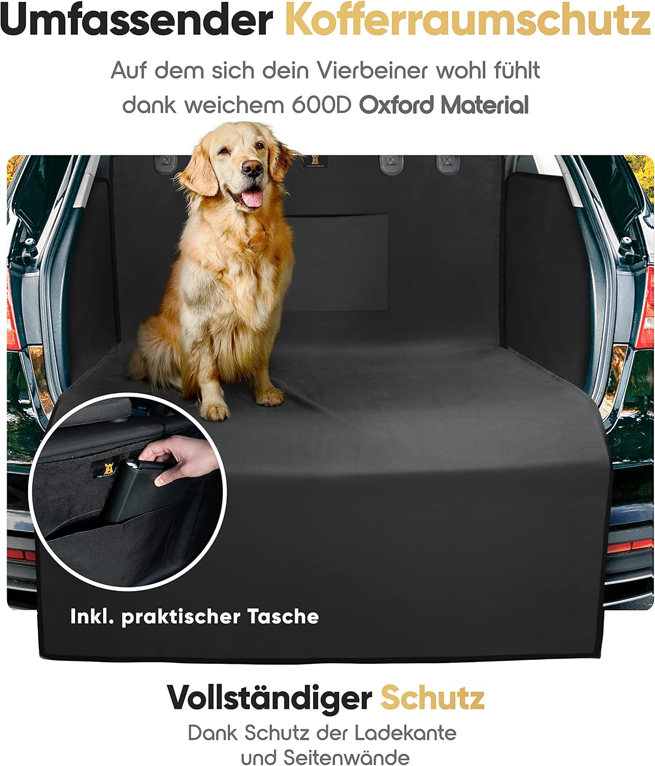 Thumbnail 4 de HELDENWERK Kofferraumschutz Hund 600D