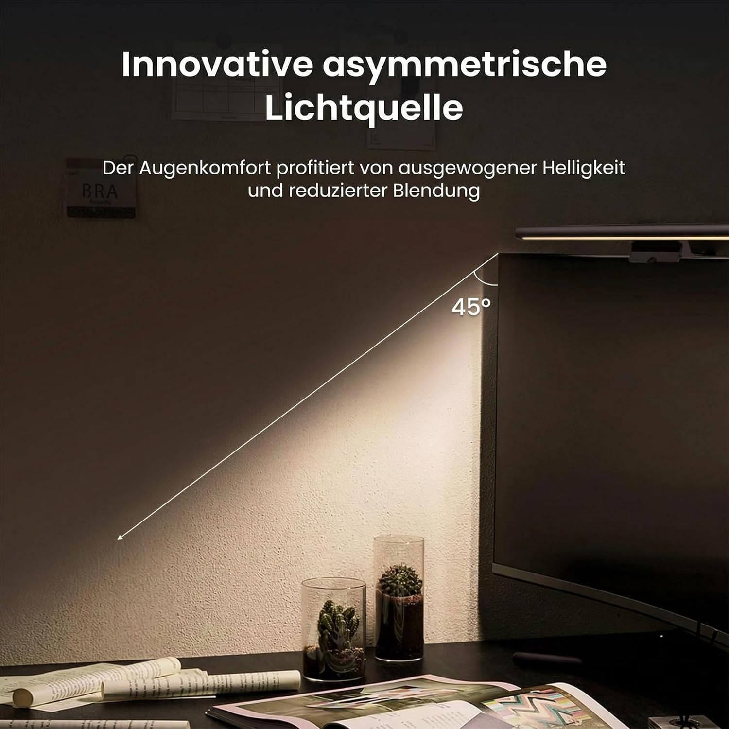 Detalle 2 de Yeelight Monitor Lampe LED mit Fernbedienung & Touch Control – 40 cm Lichtleiste für den Bildschirm