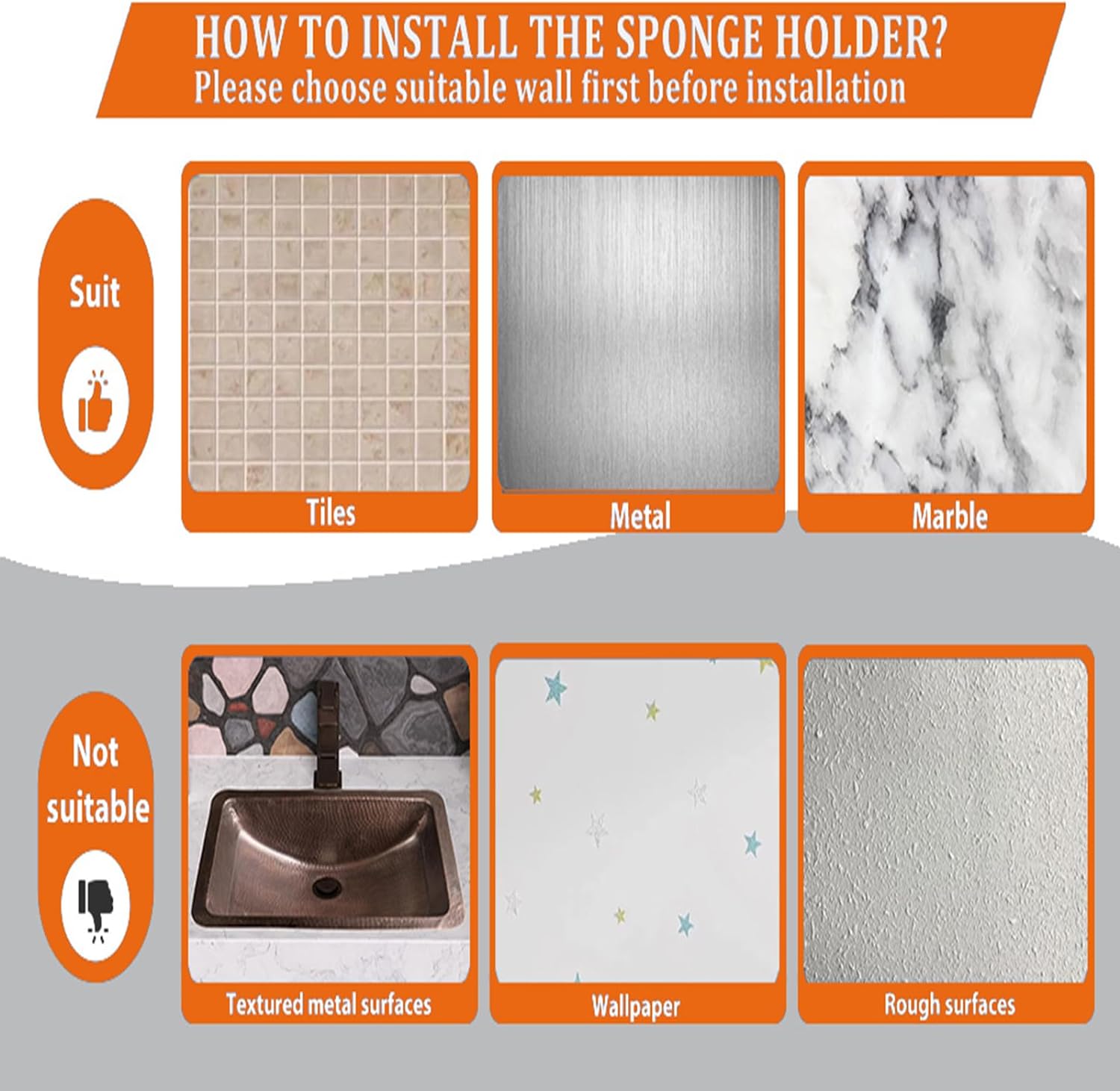 Thumbnail 3 de MURLONG Sponge Holder Smiley Face Sink Caddy 🧽