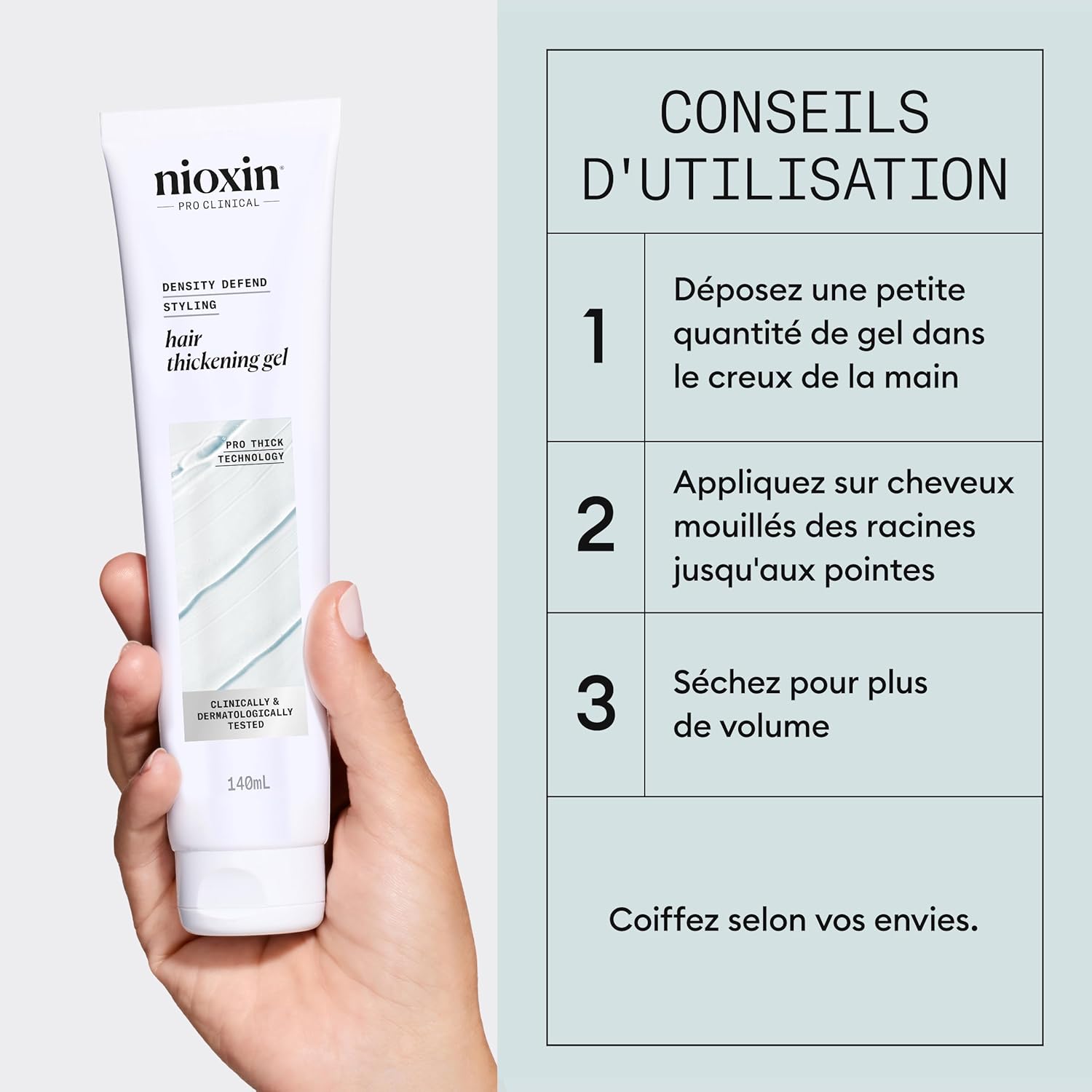 Thumbnail 4 de NIOXIN Density Defend – gel coiffant épaississant à tenue souple