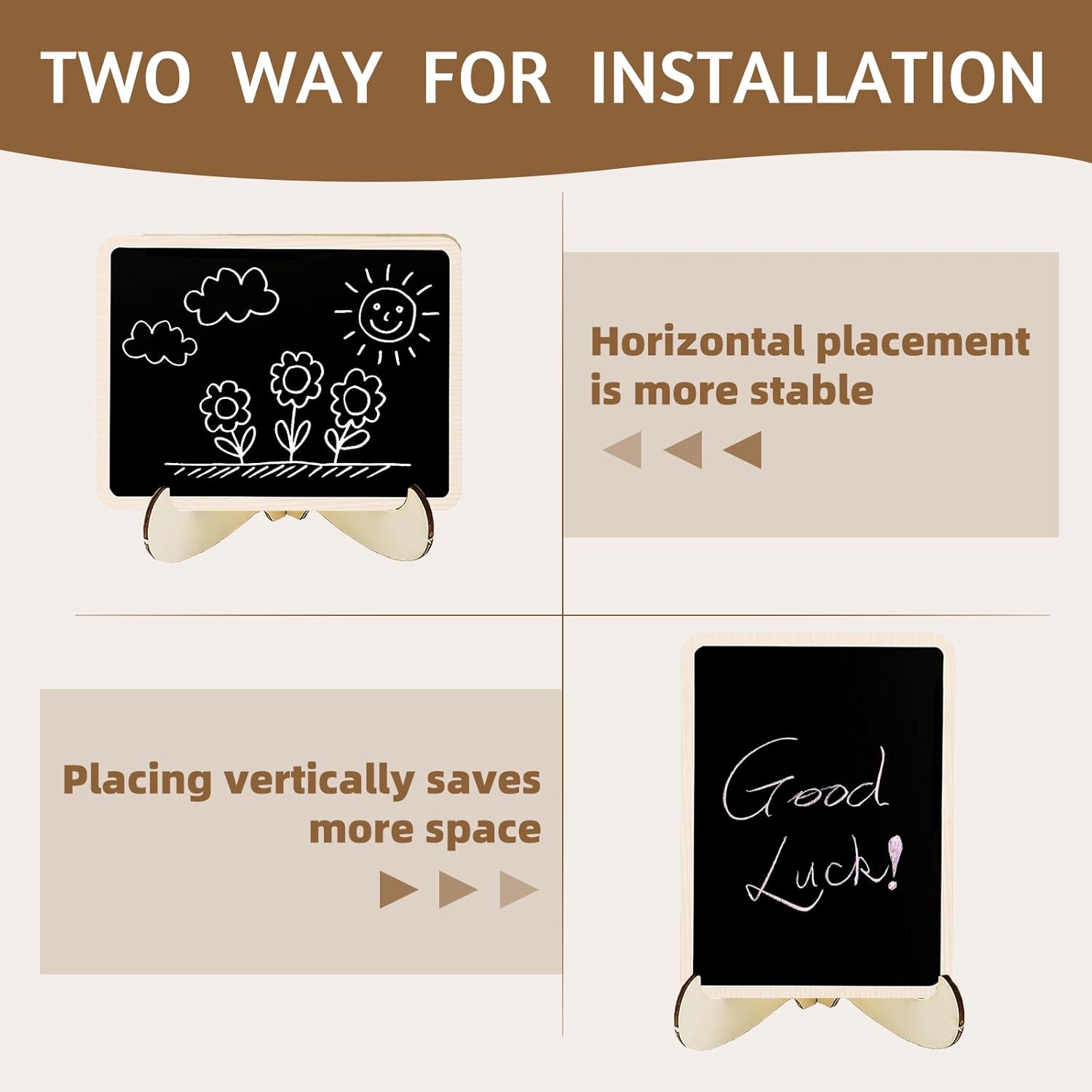 Thumbnail 3 de JEFURE Kreidetafel klein 12 Stück 📋