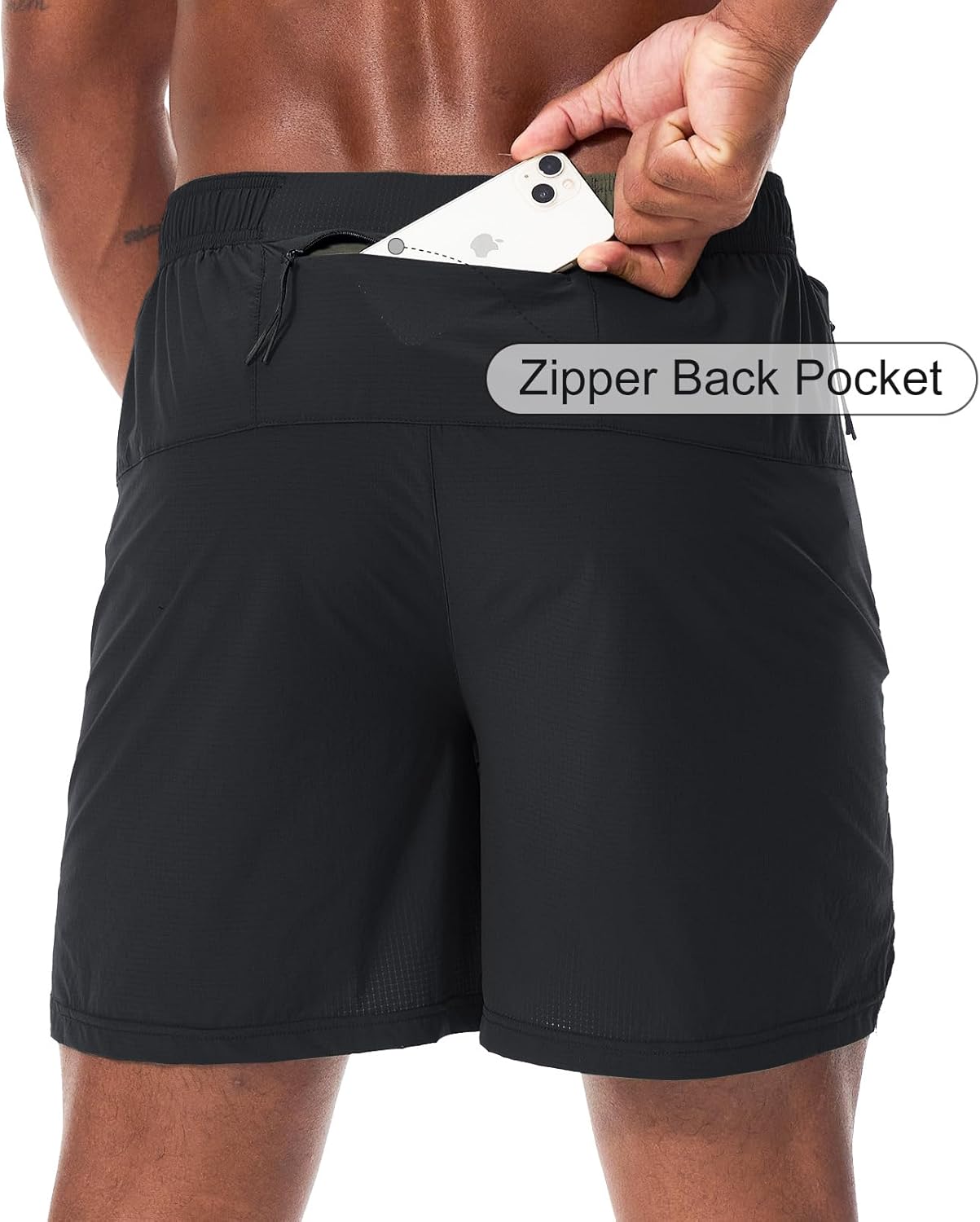 Thumbnail 4 de Danfiki Short de Sport Course Homme – Séchage rapide et poches zippées