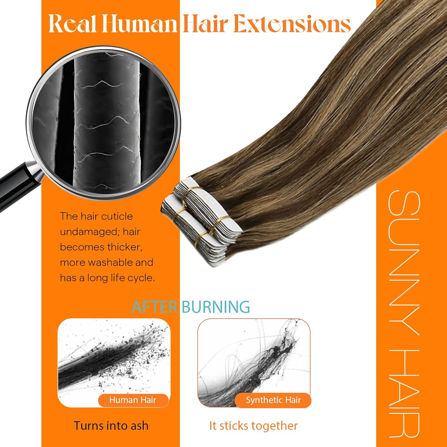 Thumbnail 6 de Sunny Hair Tape-In Extensions 22 inch ๐โ