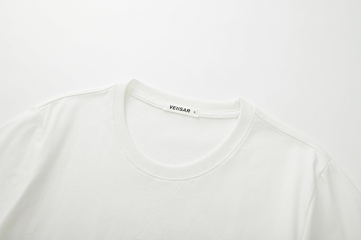 Thumbnail 4 de VEIISAR Herren Longline T-Shirt aus 100% Baumwolle – Heavy-Duty Preshrunk