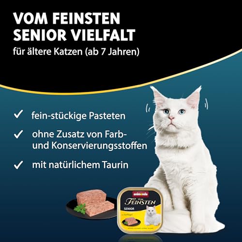 Detalle de animonda Vom Feinsten Katzenfutter nass Senior Vielfalt – 32 x 100 g