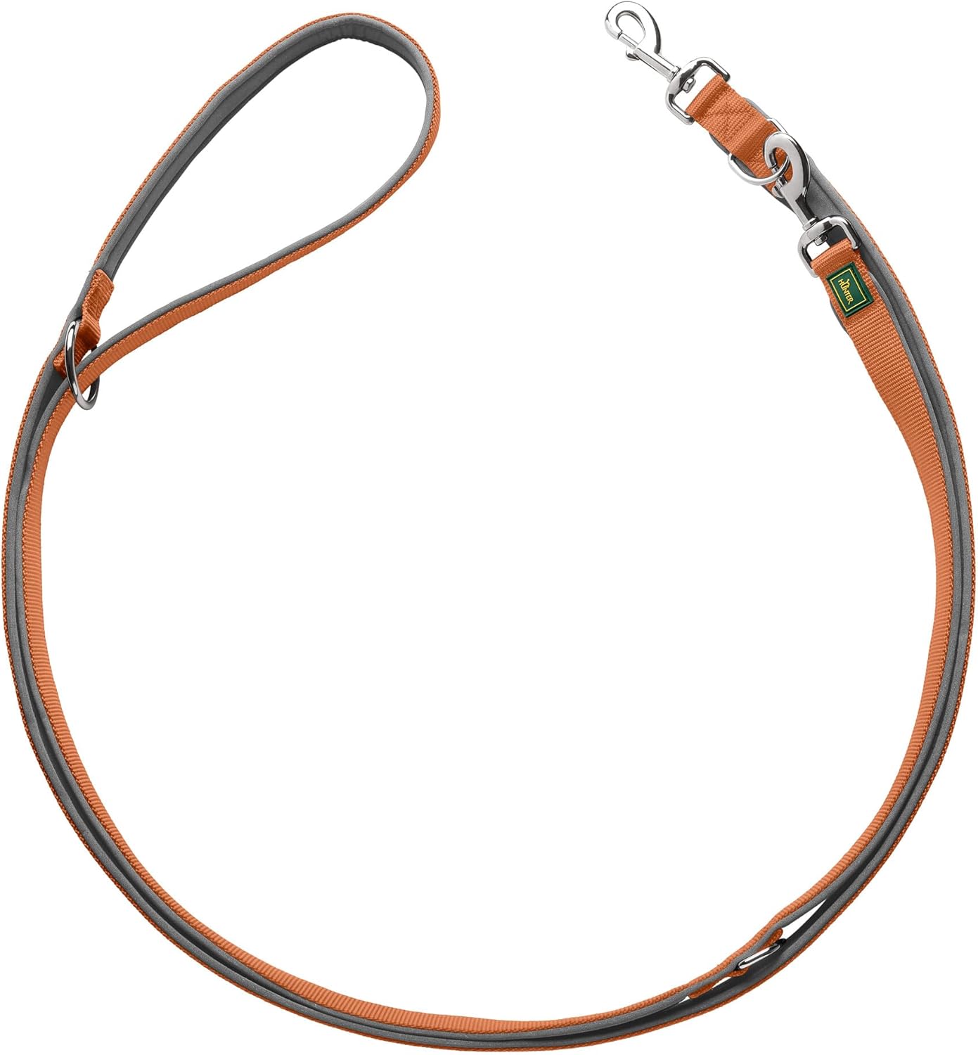 Detalle 2 de Hunter Verstellbare Führleine NEOPREN – Matcha/Grau, 20/200 cm, Nylon, 3-fache Verstellmöglichkeit
