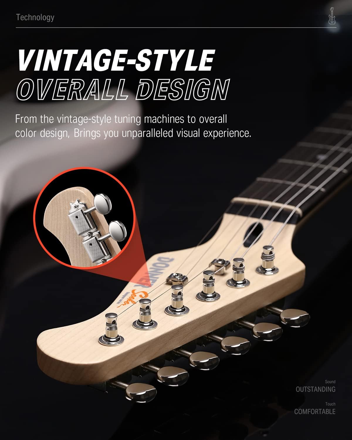 Thumbnail 6 de Donner electric guitar DST-152