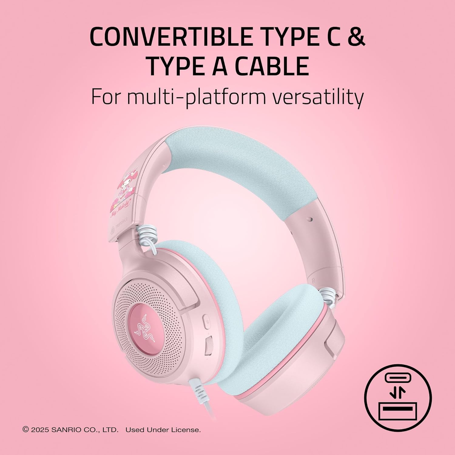 Thumbnail 5 de Razer Kraken V4 X My Melody Edition Wired Gaming Headset