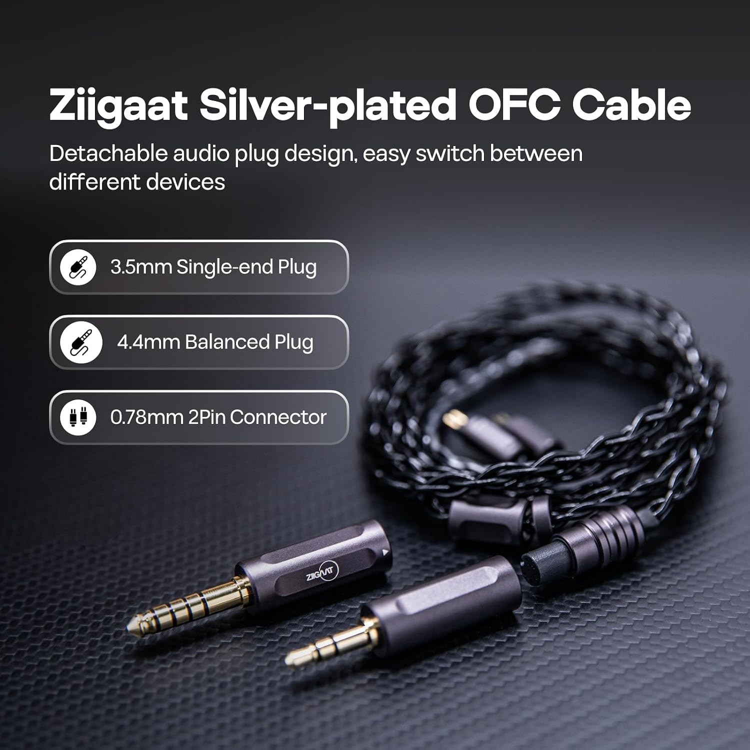 Thumbnail 6 de Linsoul ZiiGaat Horizon In-Ear Monitor (IEM) wired earbuds with 1DD+2BA+2 planar drivers