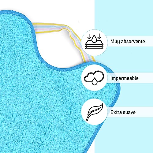 Thumbnail 2 de Ti TIN Pack 4 Baberos Bebé Impermeables 38x31 cm – A partir de 12 meses