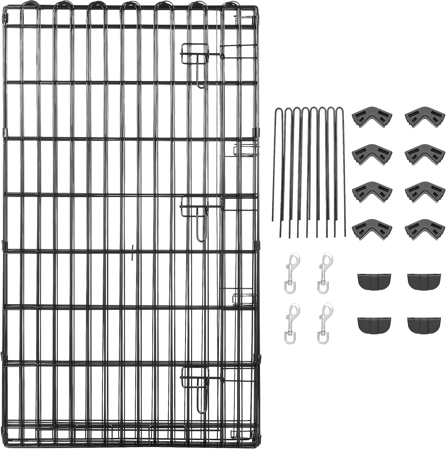 Detalle de Amazon Basics ośmiokątny kojec dla psa, składany, metalowy, 107 cm