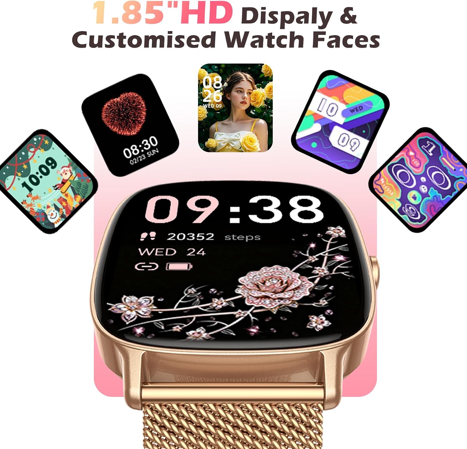 Detalle de coioc Reloj Inteligente para Mujer (Dorado) – análisis y guía de compra
