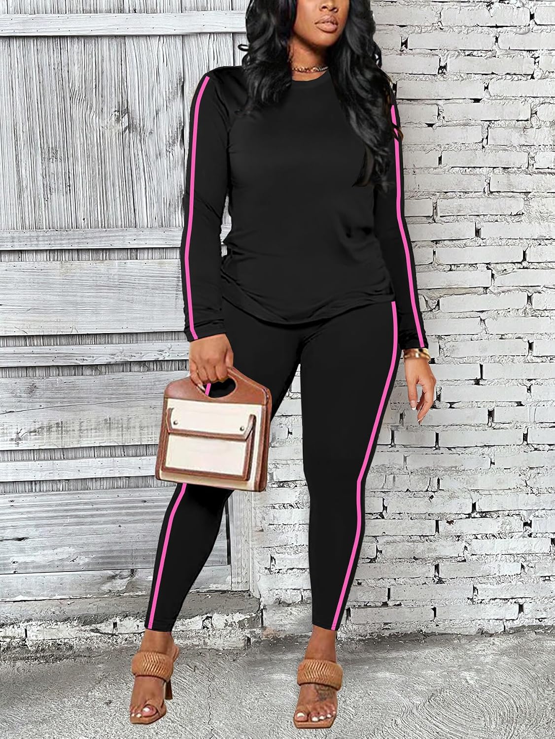 Detalle 2 de BNGPIKLY Women's Tracksuit Set, 95% Polyester