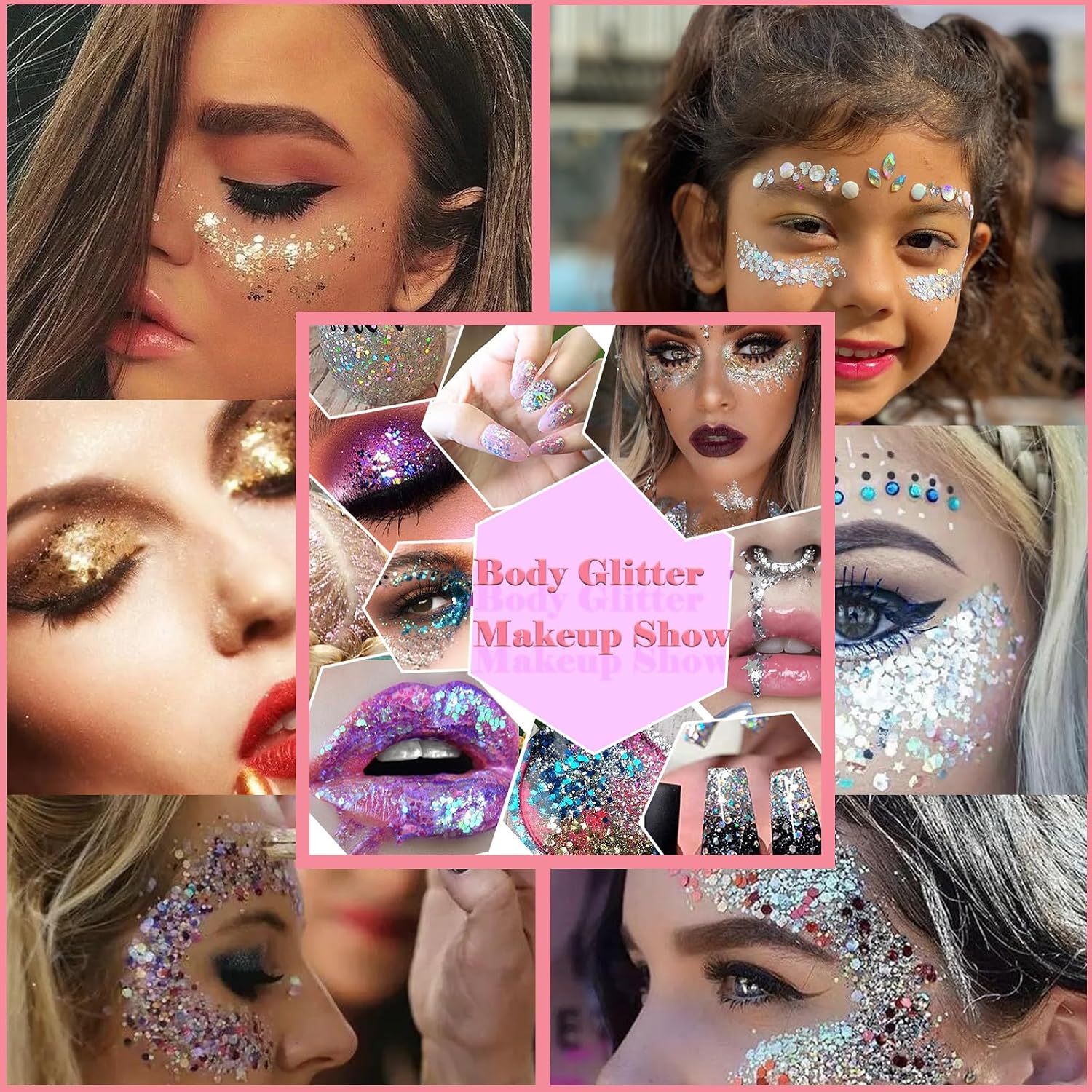 Thumbnail 4 de Angels Beauty HG-001 Glitter Gel for Face, Body, Hair and Lips, 150 ml