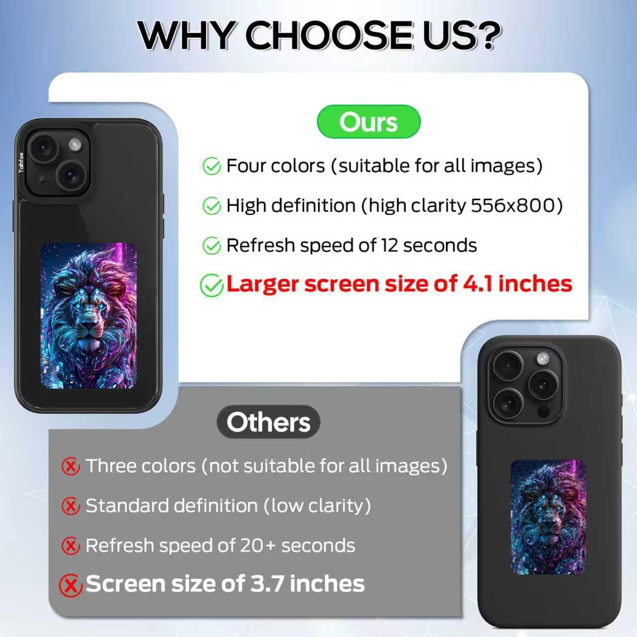Detalle de E Ink iPhone Case with 4.1-Inch Screen