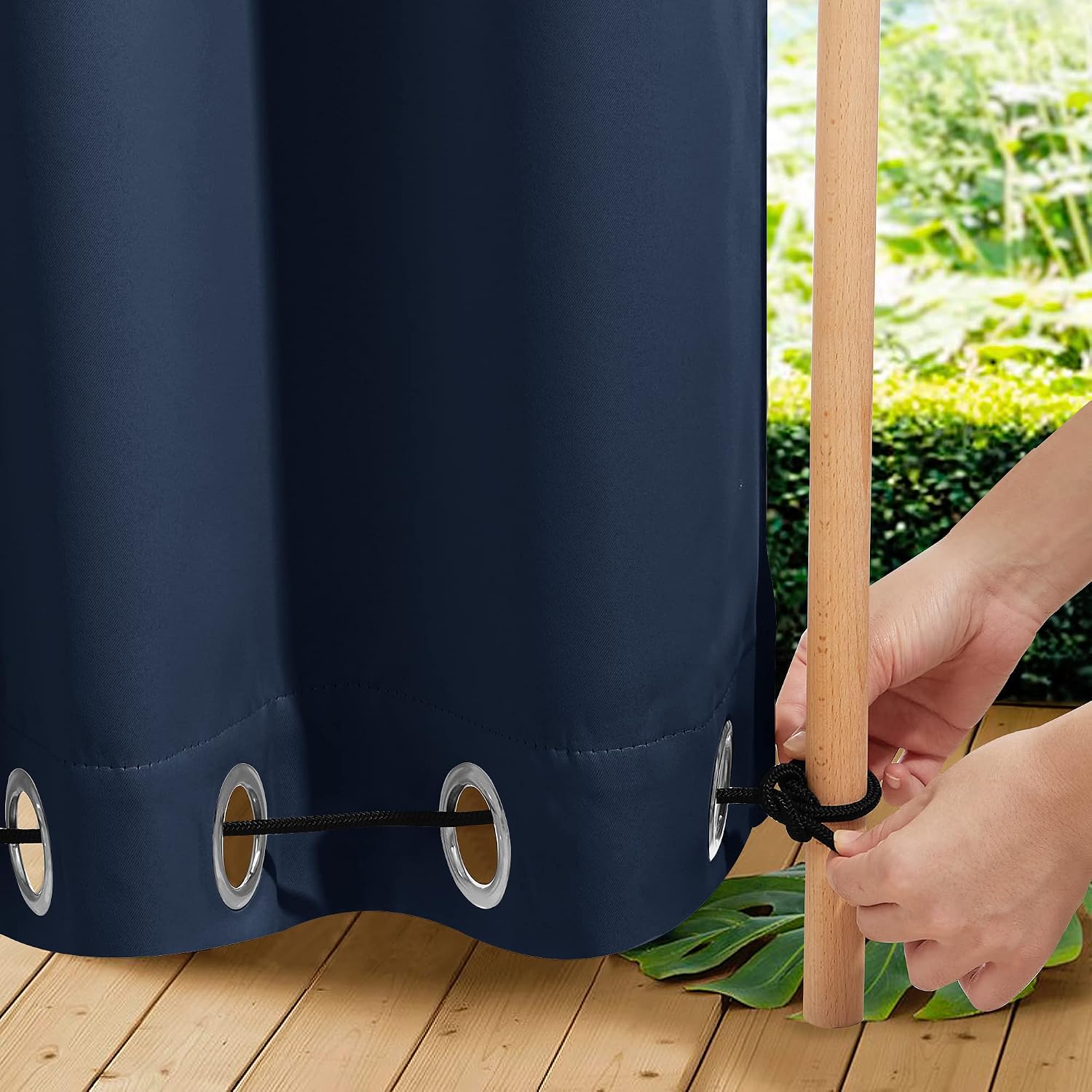 Detalle de NICETOWN Outdoor Curtains, 52 x 108 inches